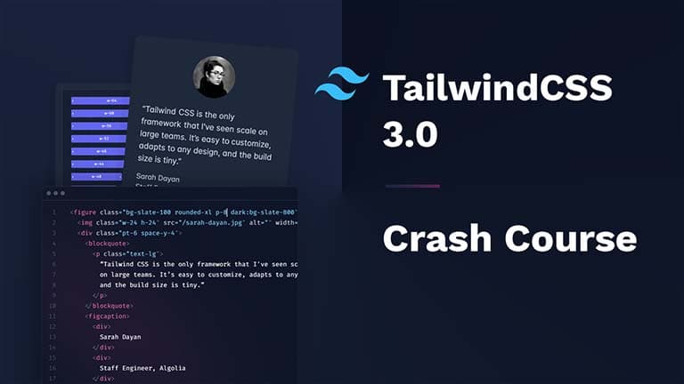 Tailwind css crash course img